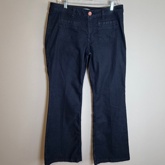 CAbi Denim - Cabi Jeans Farrah Dark Wash Blue Flare Wide-Leg Style 146R Size 12 NWOT